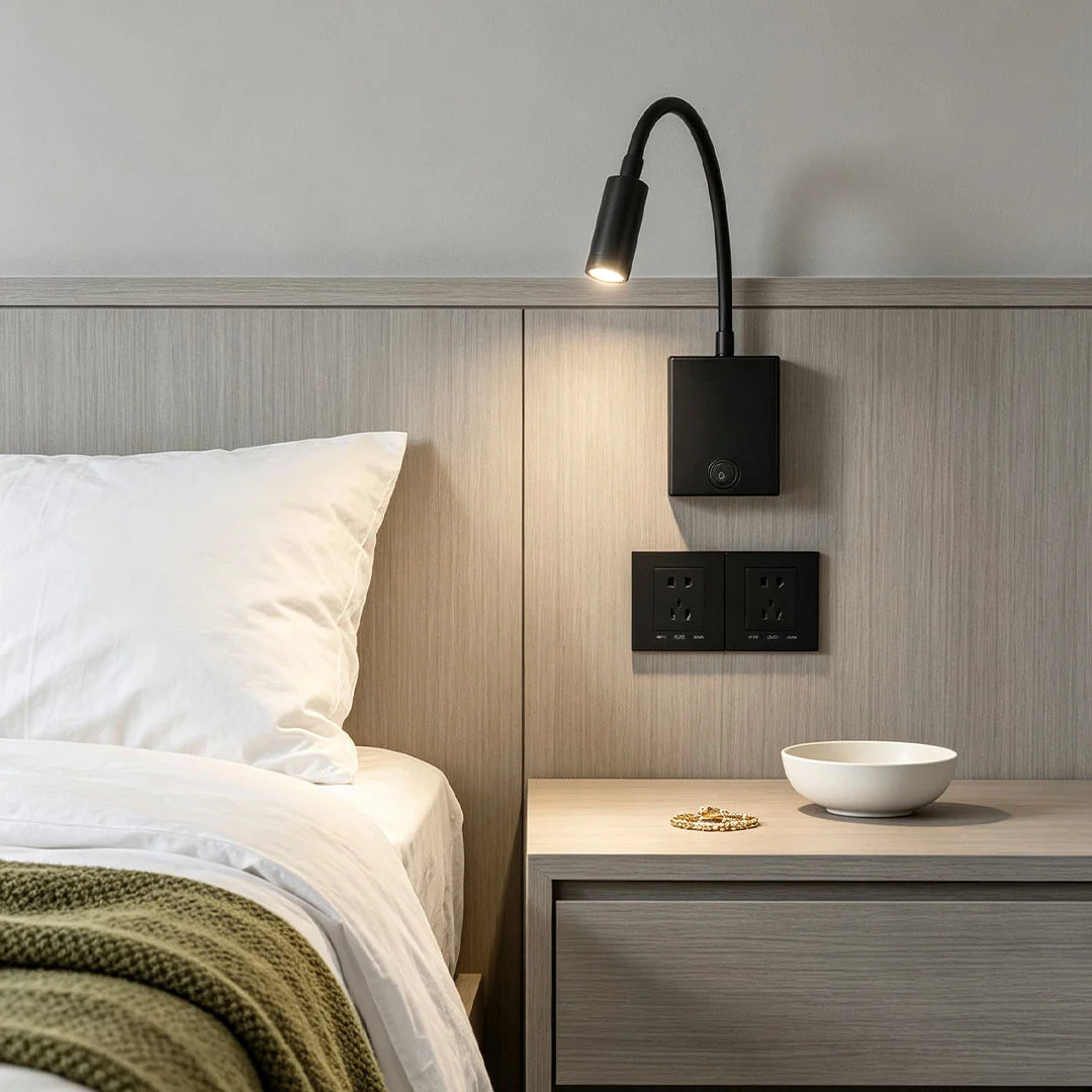 Wall Reading Light | Black Iron Warm White LED