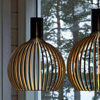 Pendant Lamp | Scandinavian Wood & Metal | 3 Sizes