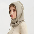 Beanie | Soft Cashmere-Blend Knit | Adjustable Drawstring
