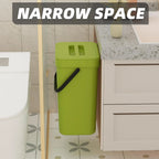 Mini Trash Can | Odor-Reducing Lid & Flexible Mounting
