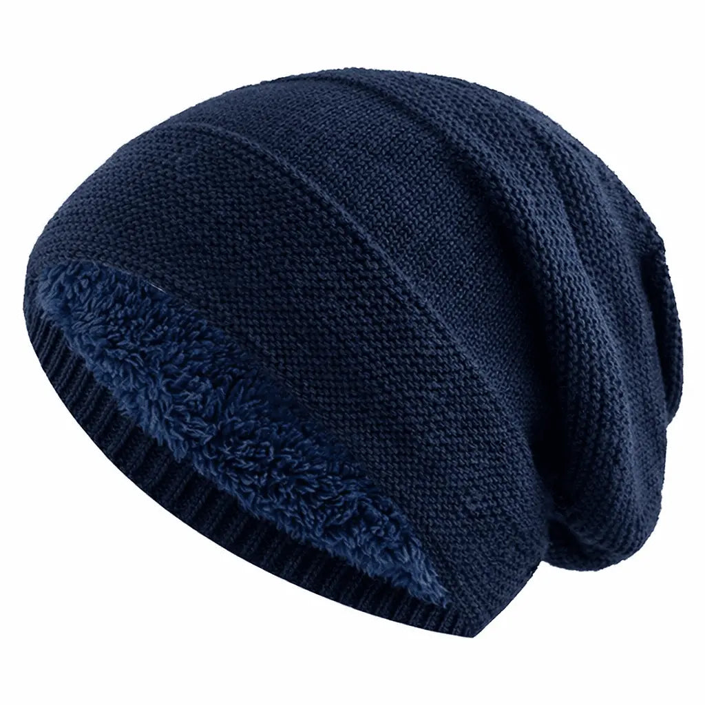 Beanie | Fleece-Lined Slouchy Knit | Unisex One Size