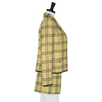 Blazer Skirt Set | Plaid Matching Outfit | Women's Party Costume