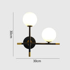 LED Wall Light | Round Glass Globe & Warm Illumination
