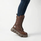 Combat Boots | Non-Slip Sole & Arch Support | Lace-Up Slip-On