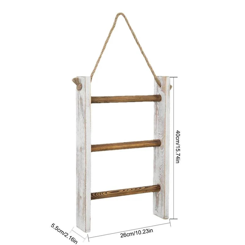 Towel Rack | Vintage-Inspired Solid Wood & Space-Saving