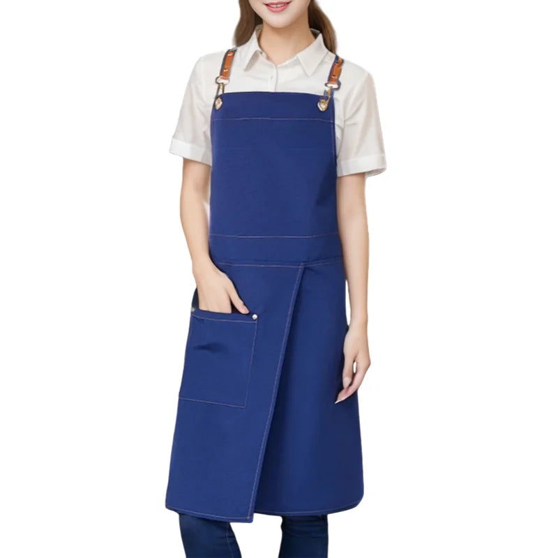 Apron | Waterproof Canvas & Split Skirt | Multiple Front Pockets