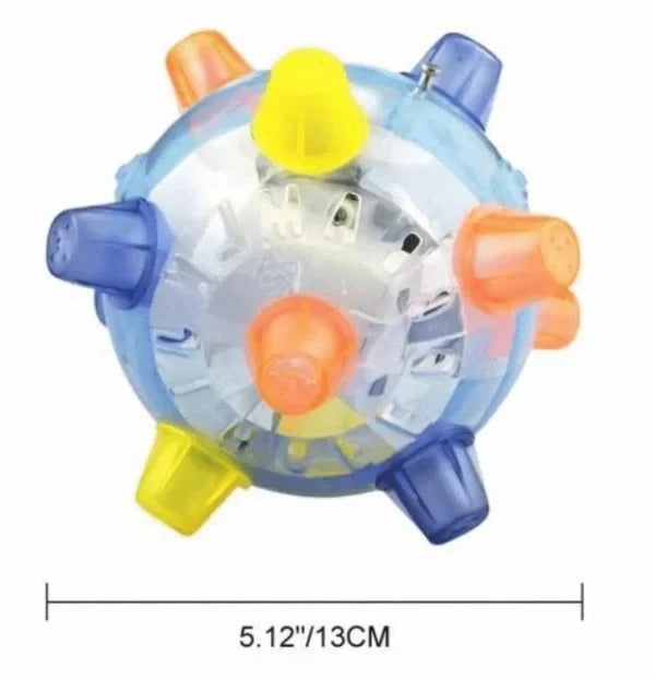 Dog Toy | Interactive LED Jumping & Food-Grade Rubber