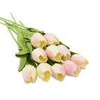 Artificial Tulip Stems | Realistic Silk-Like Blooms | Set of 10