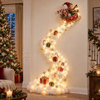 Christmas Wall Decoration | Cascading Design & Warm Lights