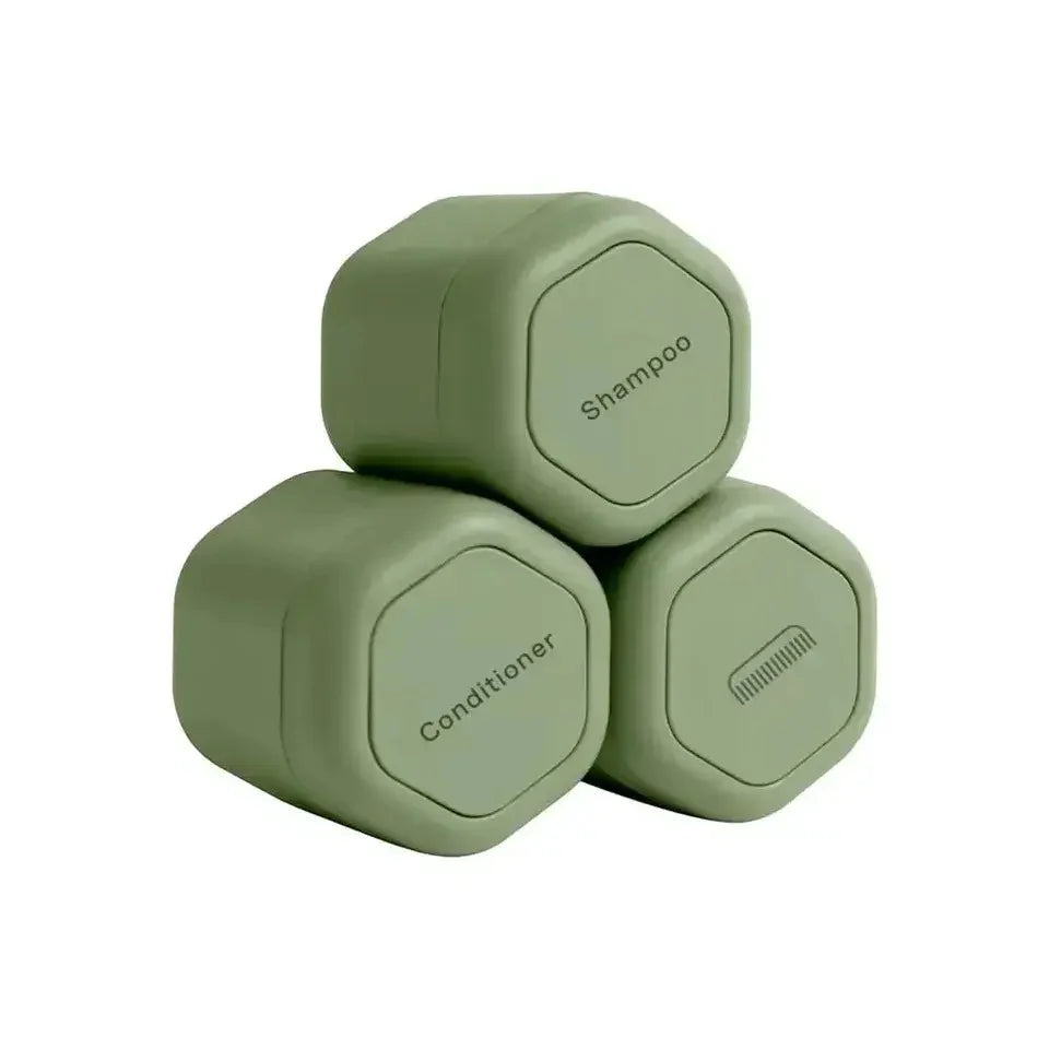 Travel Toiletry Jars | Leakproof Stackable Silicone