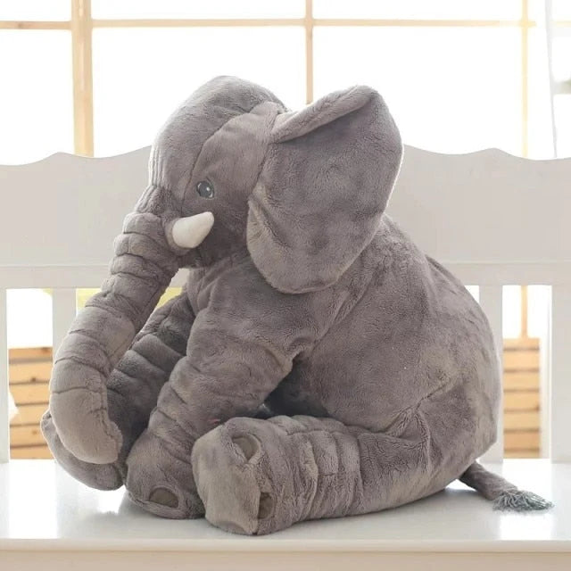 Plush Elephant Cushion | Super-Soft & PP Cotton | 40 & 60 cm
