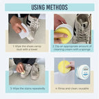 Shoe Cleaner | Water-Free Stain Remover & Protective Barrier | With Sponge