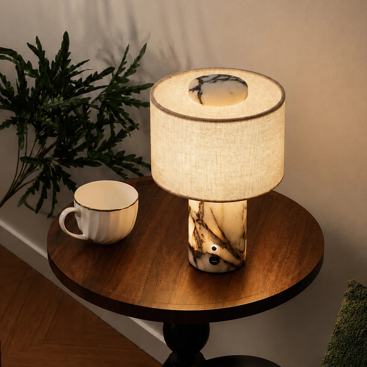 Table Lamp | Marble Base & Touch Control | Rechargeable or Mains-Powered