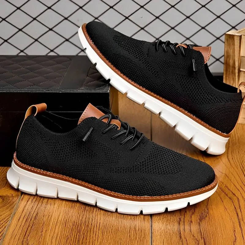 Men's Slip-On Shoes | Orthopedic Wide Toe Box & Breathable Knit