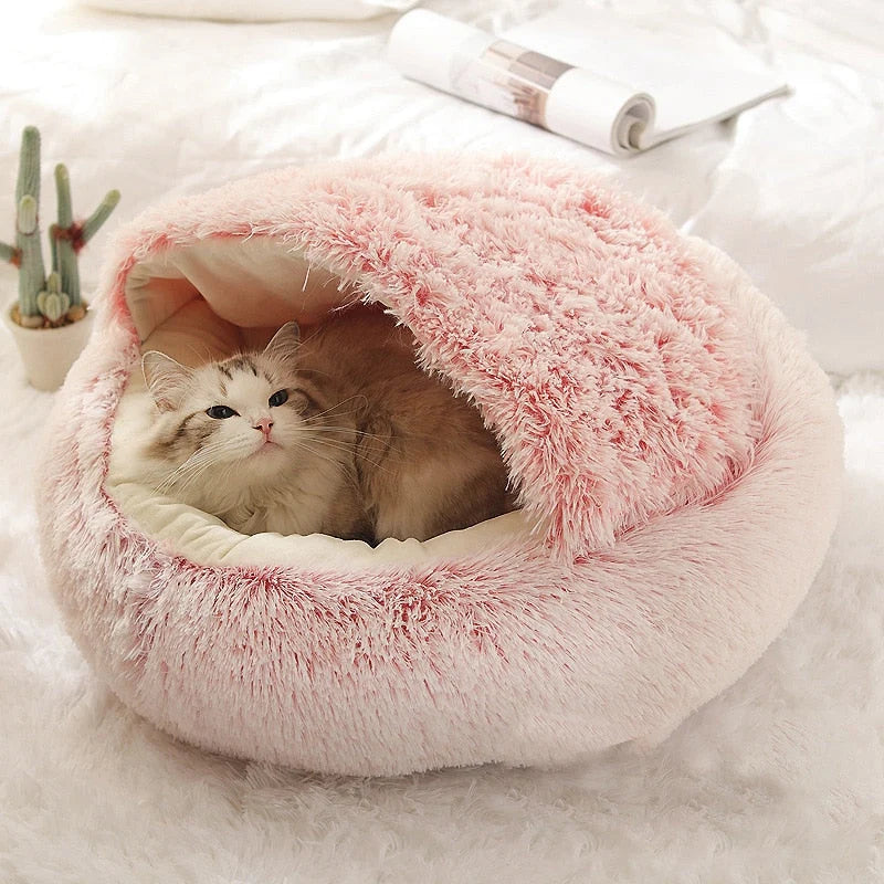 Donut Pet Bed | Raised Bolster Edge & Ultra-Soft Plush