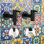 Wall-Mounted Faucet | Solid Brass Matte Black | Space-Saving