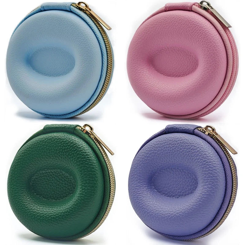 Watch Travel Case | Pebbled Leather & Velvet Lining | Compact Hard-Shell Design