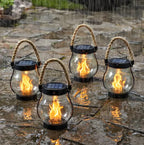 Solar Lantern | Realistic Flicker & USB‑C Rechargeable