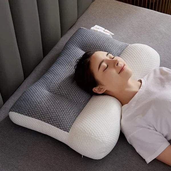 Orthopedic Neck Pillow | Ergonomic Contour & Ear-Friendly