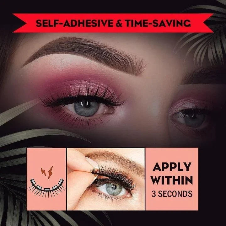 False Eyelashes | Self-Adhesive Reusable & Natural-Looking