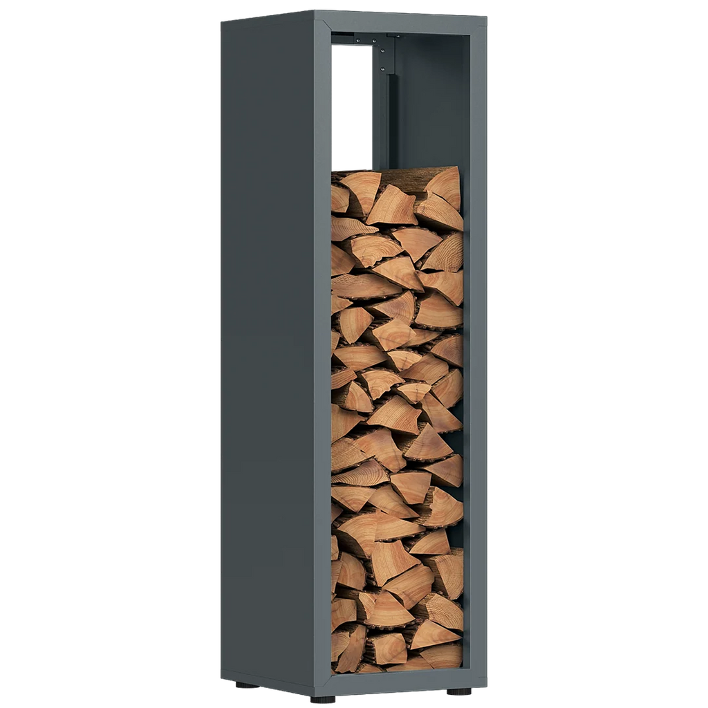 Firewood Rack | Weather-Resistant Galvanized Steel | Adjustable Feet