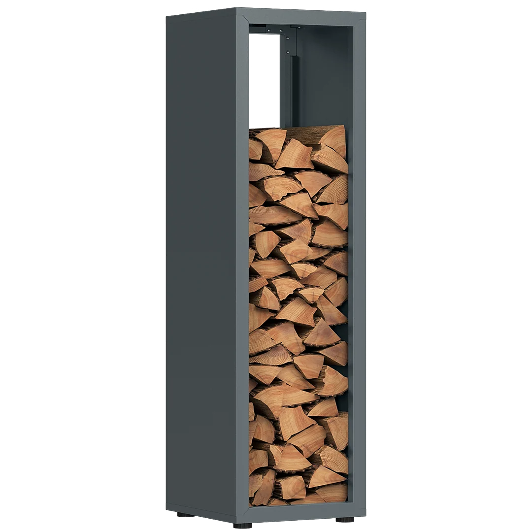Firewood Rack | Weather-Resistant Galvanized Steel | Adjustable Feet