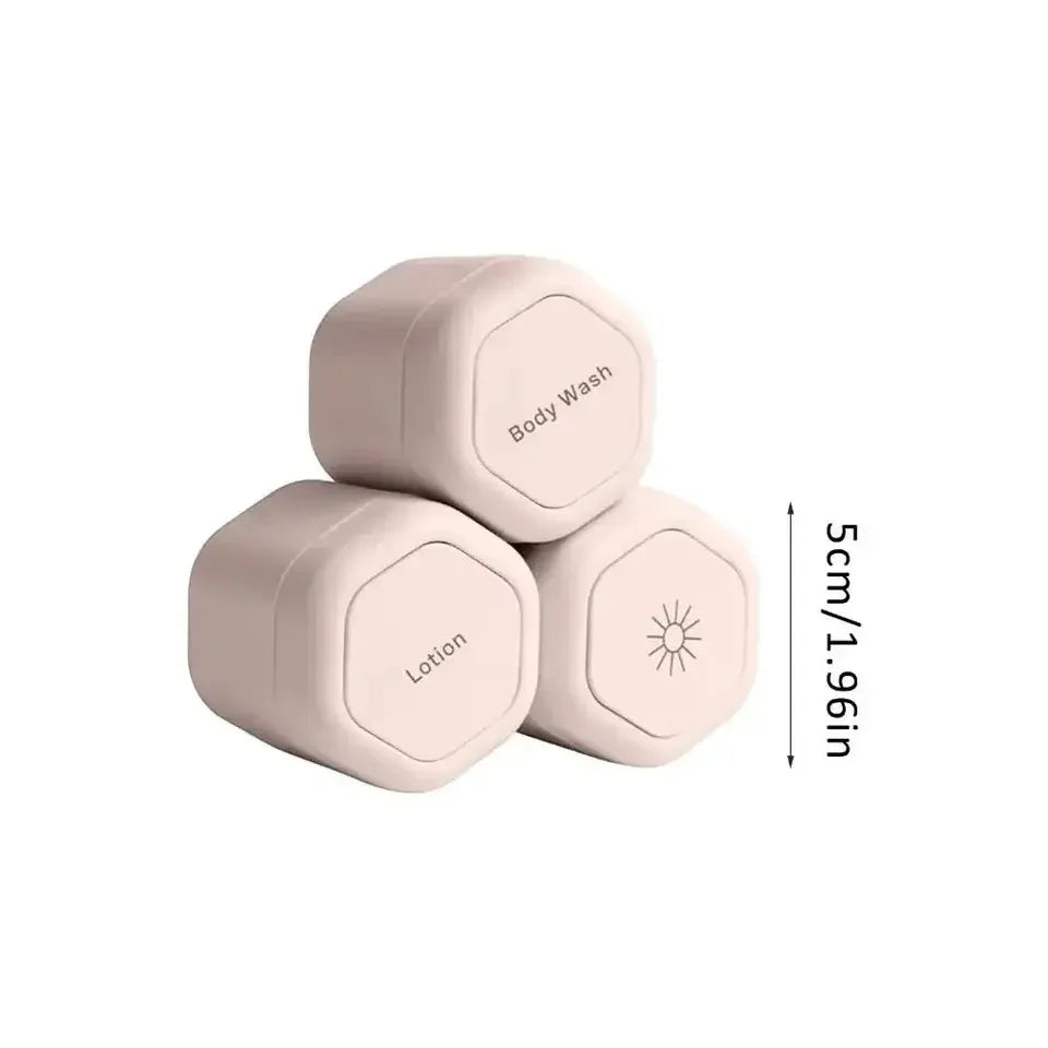 Travel Toiletry Jars | Leakproof Stackable Silicone
