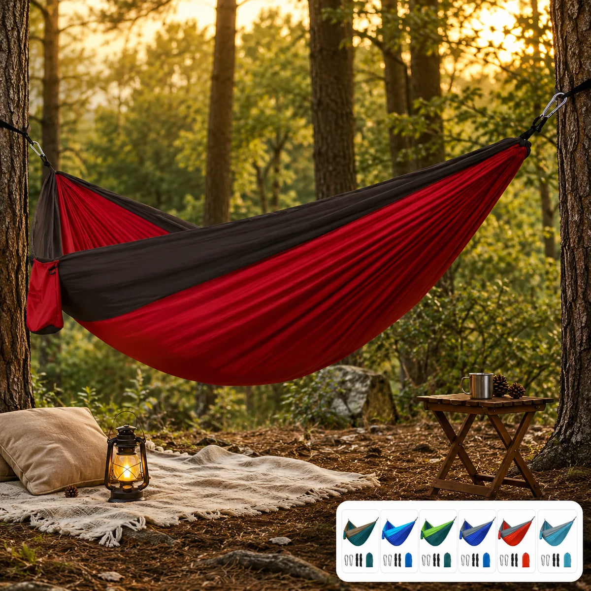 Parachute Hammock | Lightweight & Quick-Setup | 2-Person