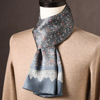Silk Scarf | 100% Mulberry Silk Polka Dot Double-Layered | 160 x 25 cm