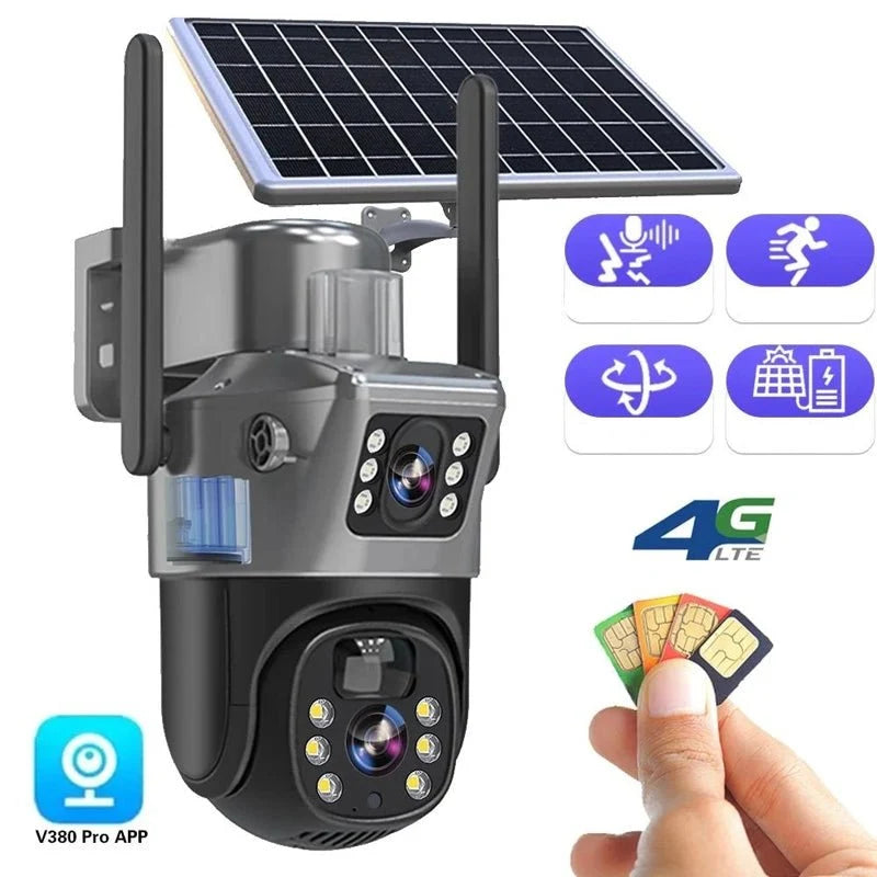 Security Camera | Wireless 4K Ultra HD | Solar-Powered & 360° Rotation