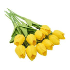 Artificial Tulip Stems | Realistic Silk-Like Blooms | Set of 10