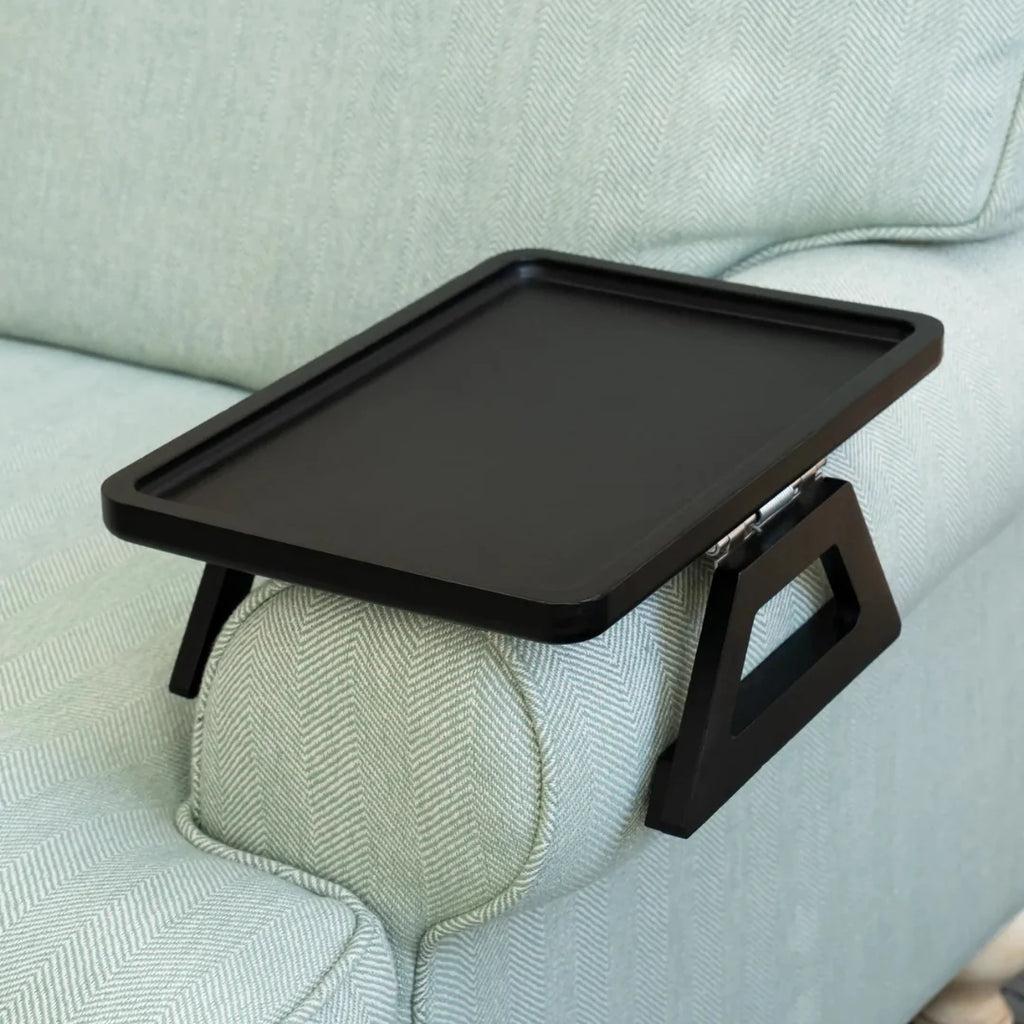 Sofa Armrest Tray | Adjustable, Non-Slip & Foldable | Fits Up To 35.5 cm