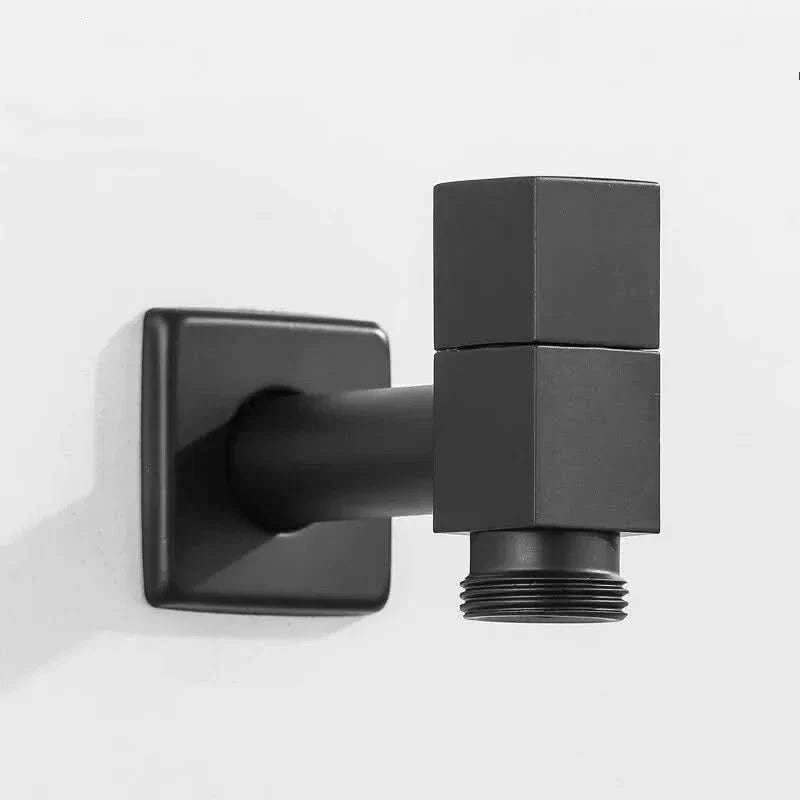 Wall-Mounted Faucet | Solid Brass Matte Black | Space-Saving