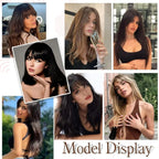 Hairpiece With Bangs | Natural-Looking Synthetic Hair & Added Volume