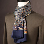 Silk Scarf | 100% Mulberry Silk Polka Dot Double-Layered | 160 x 25 cm