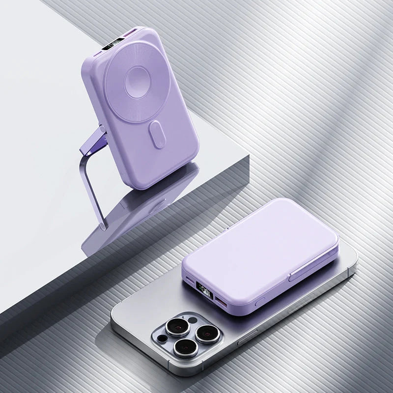 Power Bank | Fast Charging, Foldable Stand & LED Display