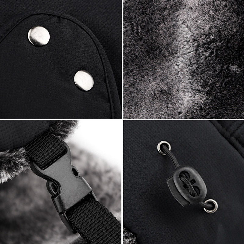 Winter Hat | Windproof & Breathable | Ear Flaps & Removable Face Mask