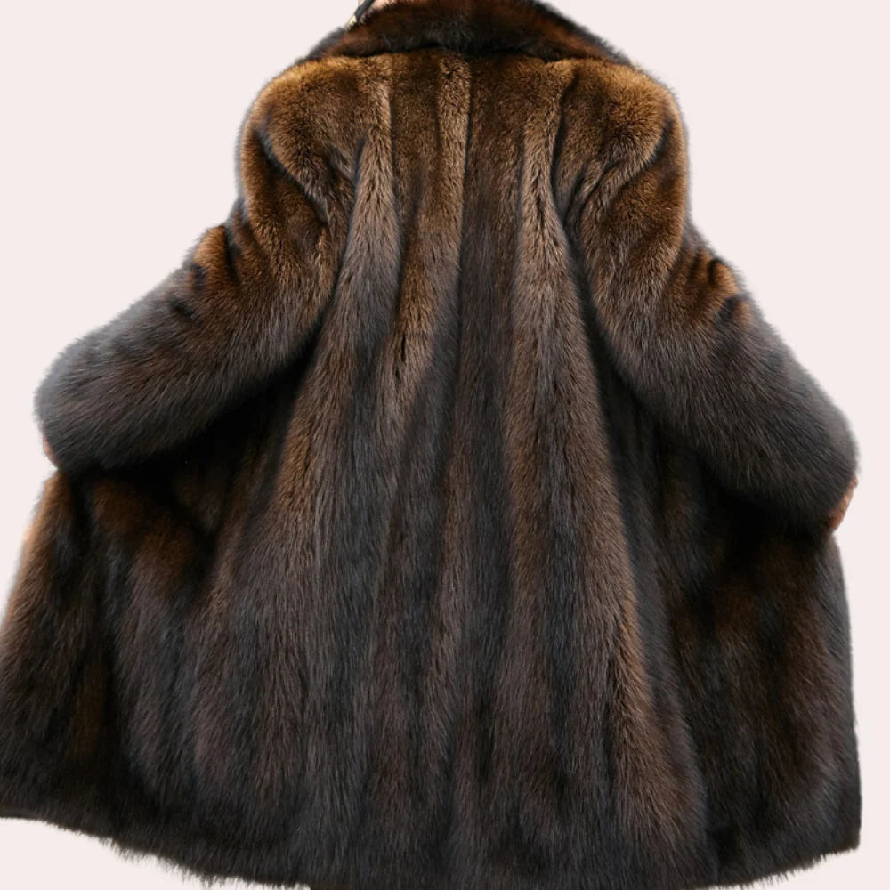 Men’s Overcoat | Warm Classic Fit & Button Closure