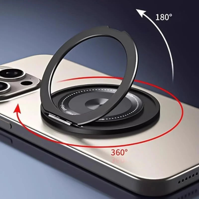 Phone Grip Stand | 360° Adjustable | Wireless Charging Compatible