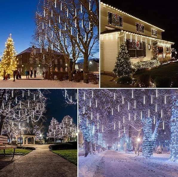 Snowfall LED Lights | Animated Meteor Effect & Weather-Resistant