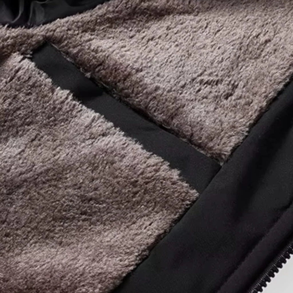 Men’s Winter Jacket | Windproof Quilted & Fleece-Lined | Full-Zip
