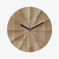 Round Wall Clock | Silent Movement & Khaki Wood Frame