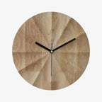 Round Wall Clock | Silent Movement & Khaki Wood Frame
