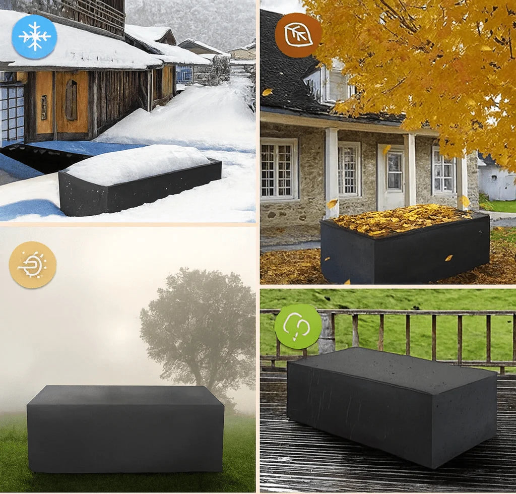 Garden Furniture Cover | Water-Repellent Polyester & UV-Resistant | Secure Drawstring
