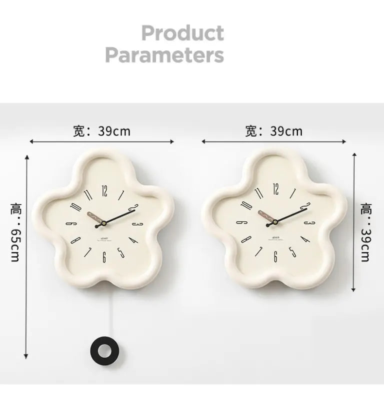 Wall Clock | 3D Floral & Silent Movement | Eco-Friendly MDF & Acrylic