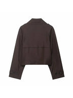 Trench Coat | Double-Breasted & Cropped | Functional Pockets
