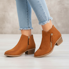 Ankle Boots | Genuine Leather & Anatomical Support | Lightweight Wedge Heel