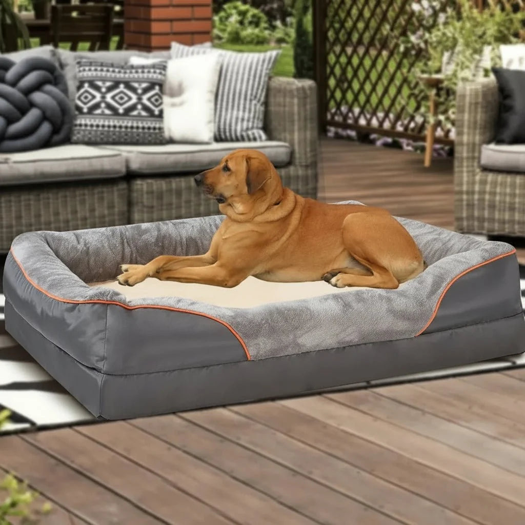 Dog Bed | Orthopedic Memory Foam | Machine-Washable Cover