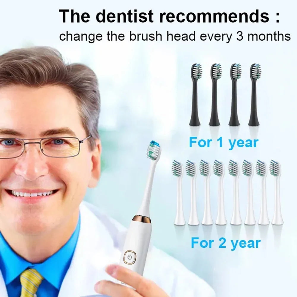 Electric Toothbrush | Sonic Cleaning & 5 Modes | 60-Day Battery