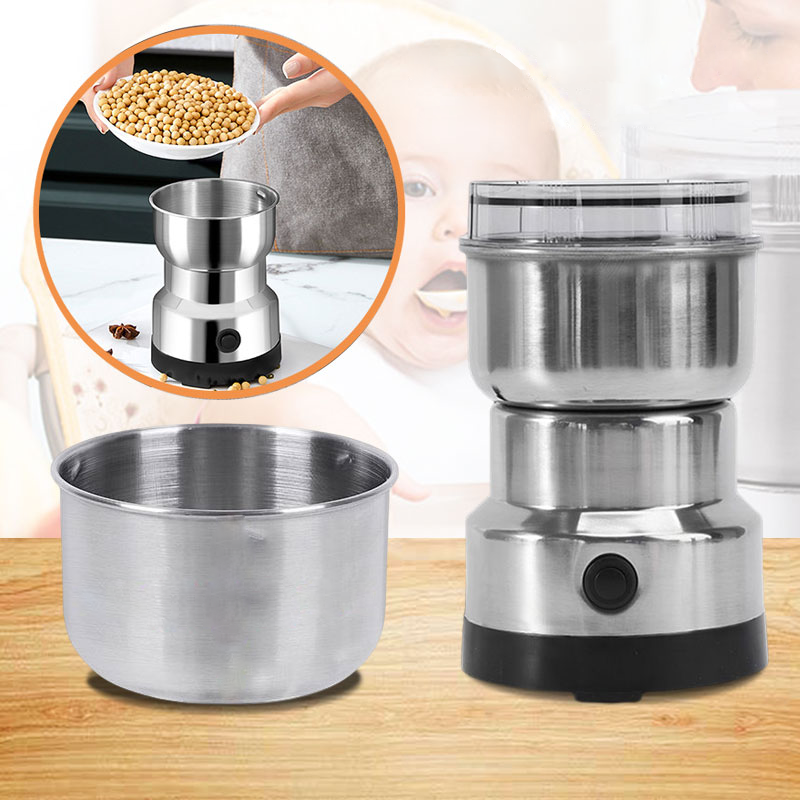 Electric Food Grinder | Stainless Steel & Four Sharp Blades | 300 ml
